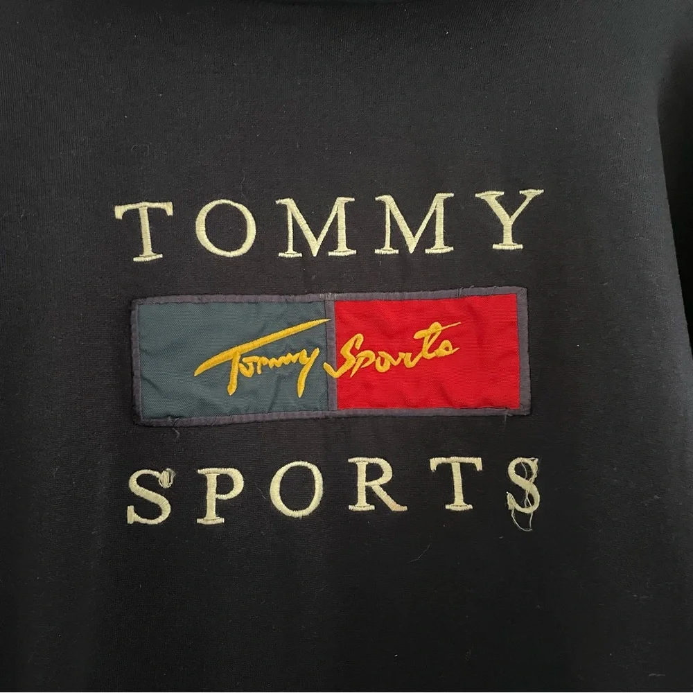 Tommy Sports Navy Hoodie - Picture 3 of 4